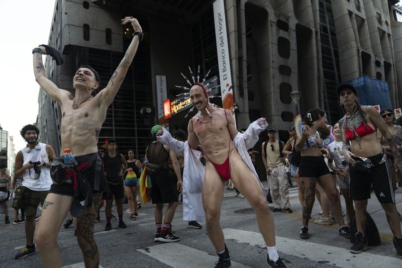 Demonstration in Buenos Aires, 1. Jahuar 2025. 
