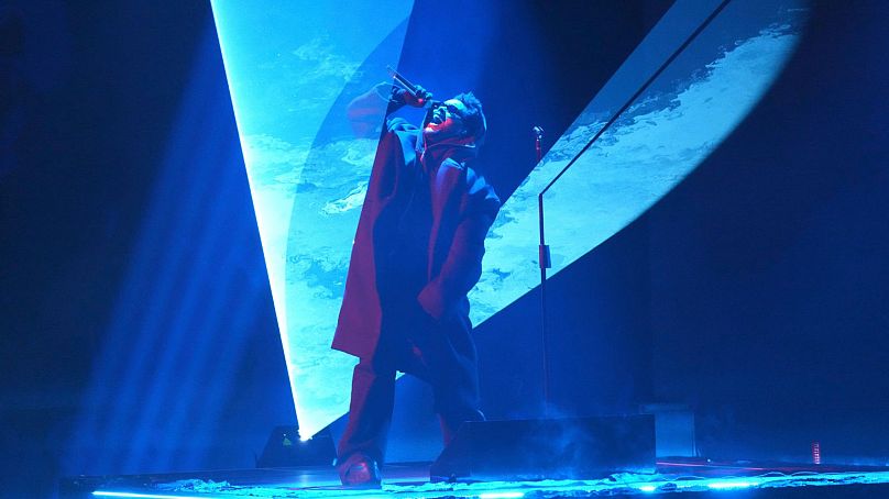 The Weeknd performs a medley during the 67th annual Grammy Awards on Sunday 2 Feb. 2025