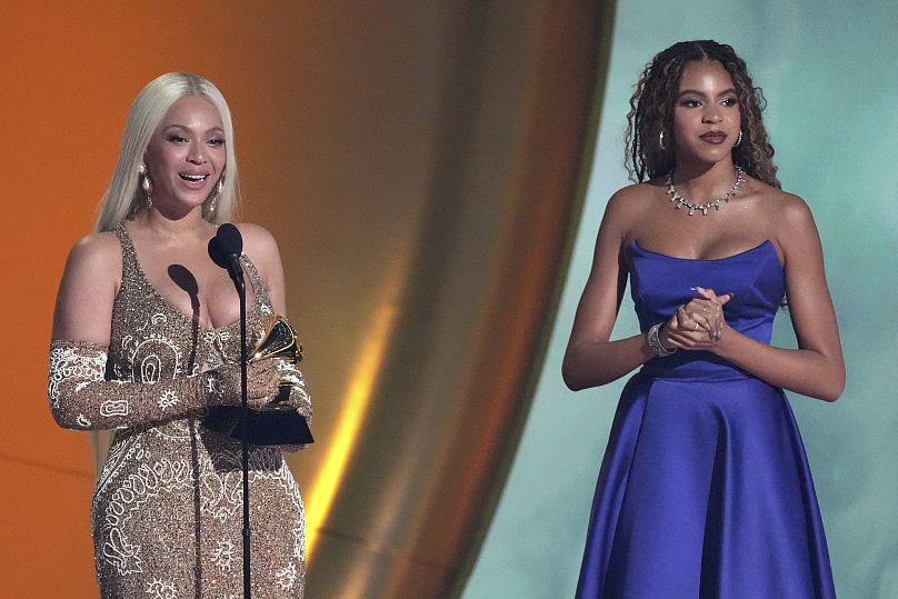 Beyoncé with her daughter Blue Ivy Carter,