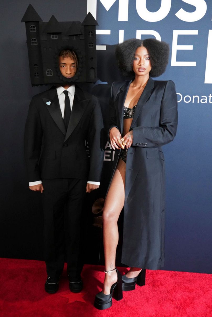 Jaden Smith, links, und Willow Smith kommen bei der 67. jährlichen Grammy-Verleihung am Sonntag, 2. Februar 2025, an. 