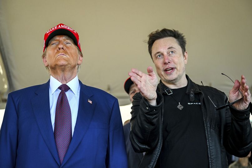Donald Trump ve Elon Musk, Texas, 19 Kasım 2024.