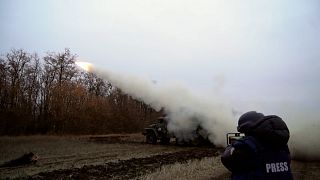 Euronews International correspondent VAlerie Gauriat reports from Ukraine war frontline near Pokrovsk, February 2025.