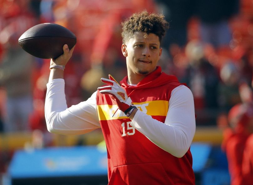 Patrick Mahomes, a kansasi Chiefs hátvédje, 2018-ban