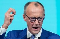 Friedrich Merz, CDU candidate for chancellor and CDU federal chairman speaks at the 37th federal party conference of the CDU in Berlin, Germany.
