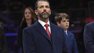 Donald Trump Jr. alla parata presidenziale al coperto alla Capital One Arena, 20 gennaio 2025, Washington