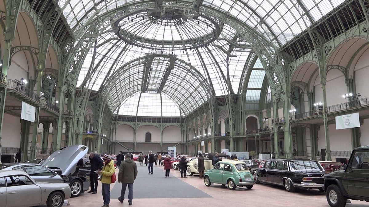 Iconic vintage cars gather at Paris' Grand Palais for Bonhams' auction on 6 February 2025