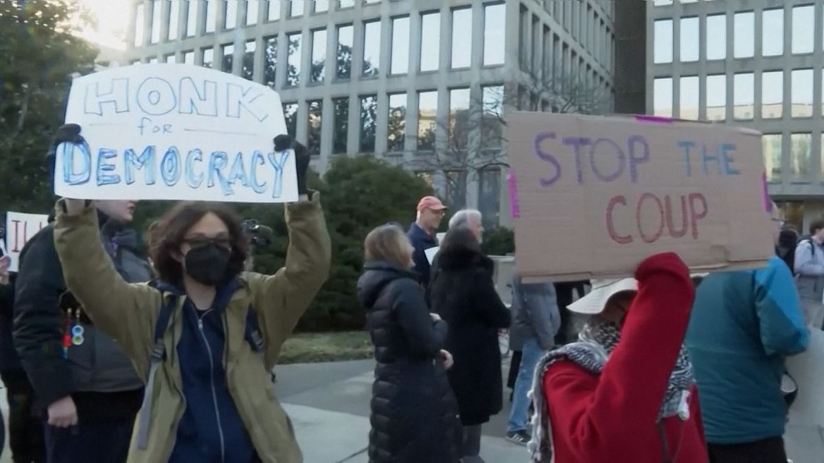 Manifestations à Washington contre Elon Musk et ses réformes gouvernementales