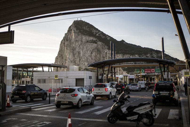 Frontera con Gibraltar. 