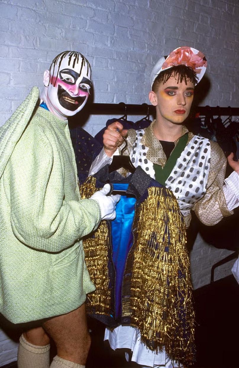 Leigh Bowery and Boy George. 