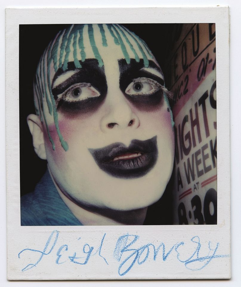 Polaroid portrait of Leigh Bowery 1986.