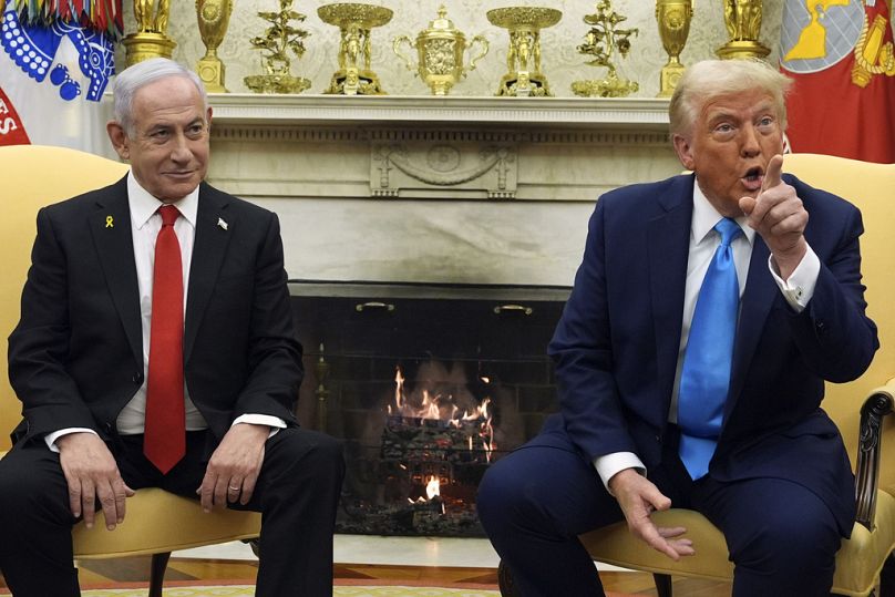 Premier Izraela Binjamin Netanjahu i prezydent USA Donald Trump