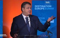 Apostolos Tzitzikostas, the European Commissioner for Sustainable Transport and Tourism, at Euronews Destination Europe Summit 2025 (06/02/25)