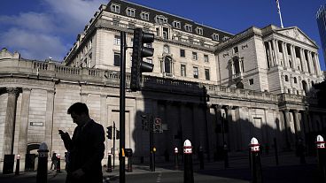 The Bank of England in the City of London, the decision-making central bank of the UK