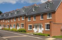 A row of terraced houses in England. 