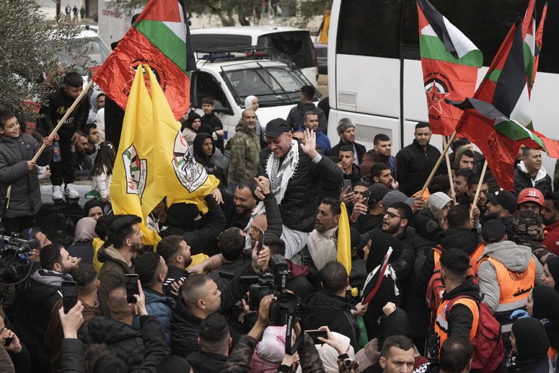 Palestinesi arrivati a Ramallah