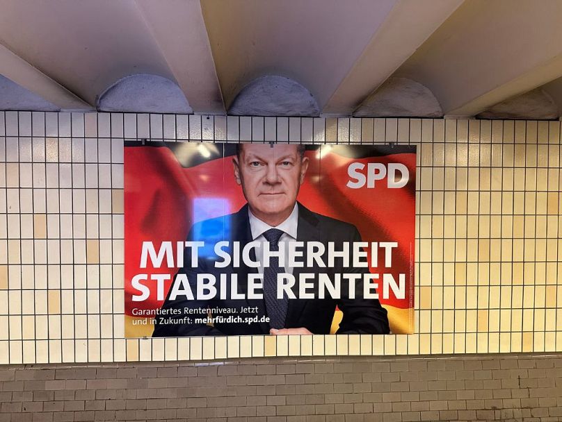 Wahlplakat der SPD in Berlin.