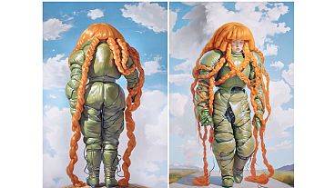 Holly Herndon & Mat Dryhurst, 'Embedding Study 1 & 2' (from the xhairymutantx series), minted on 5 February 2025.