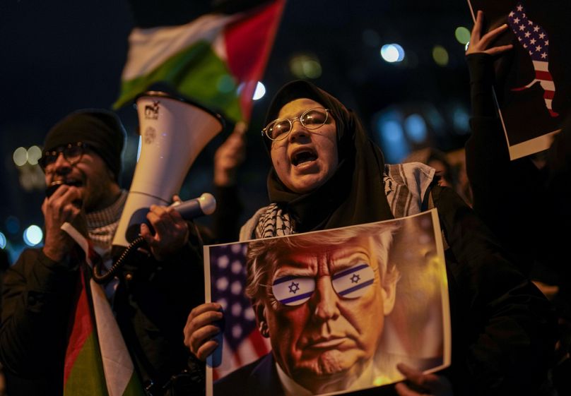 Trump izraeli politikája ellen tüntettek Törökországban