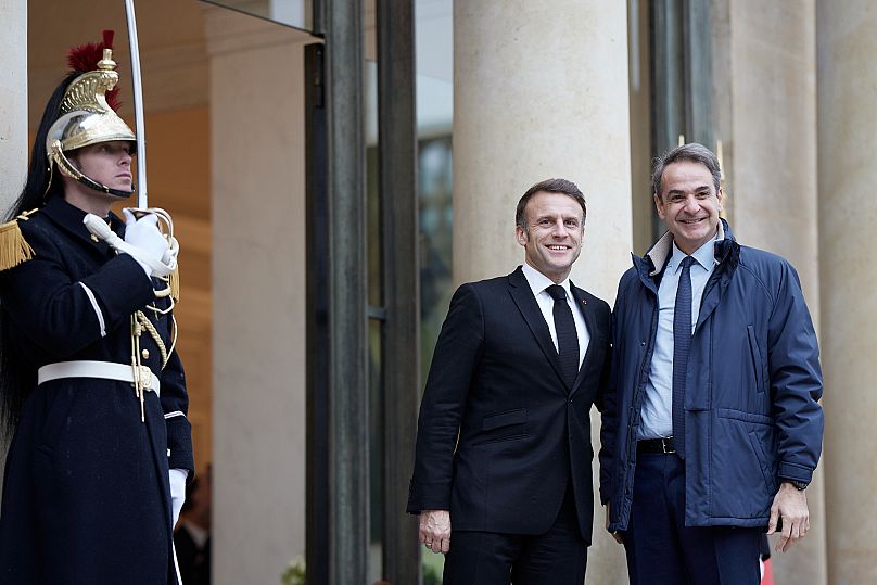 Εμανουέλ Μακρόν και Κυριάκος Μητσοτάκης