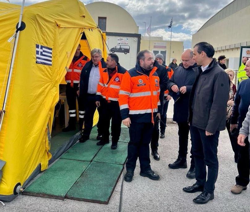 Ο υφυπουργός Υγείας στη Σαντορίνη