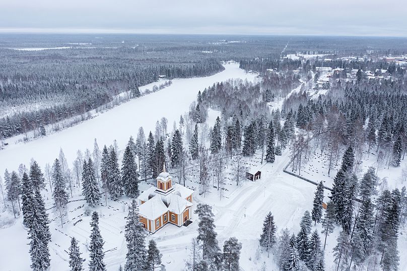 View of Ylikiiminki, a location for Climate Clock. 