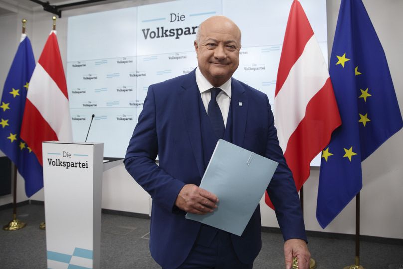 Lider Austriackiej Partii Ludowej (ÖVP) Christian Stocker.