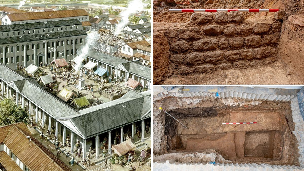 Archaeologists uncover extraodinary 2,000-year-old Roman basilica beneath London office