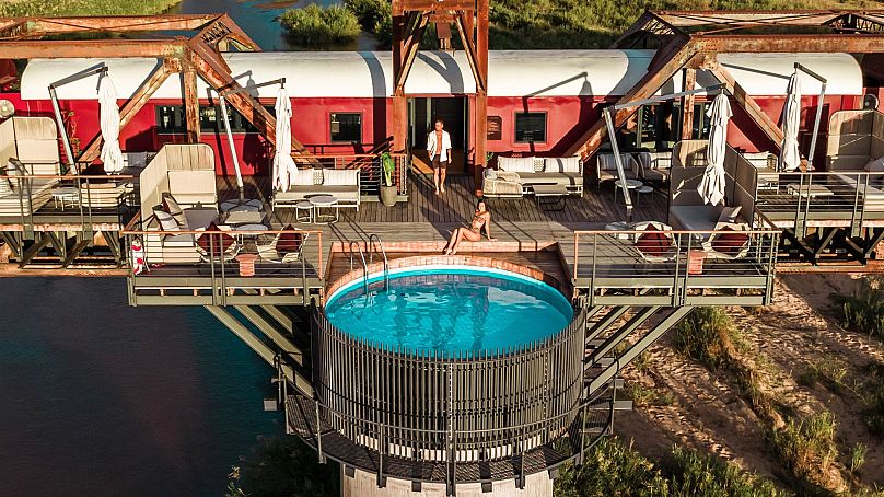 Stay in a train carriage and enjoy epic views over South Africa's natural treasures