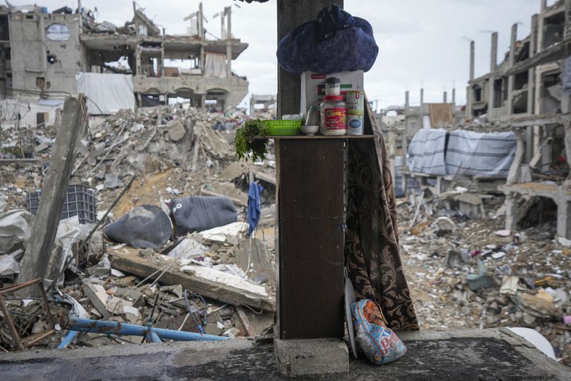 Zniszczone przez Izrael domy, Jabalija, Strefa Gazy, 7.02.2025