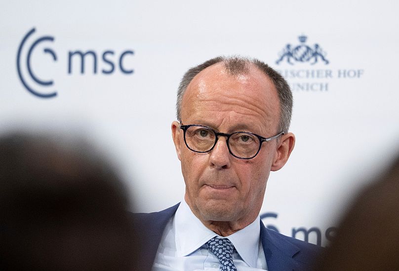 Le candidat de la CDU au poste de chancelier Friedrich Merz à la Conférence sur la sécurité de Munich, Allemagne, 15 février 2025.