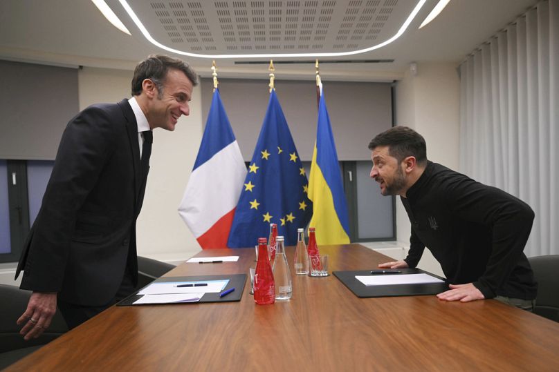 Gospodarz paryskiego spotkania z prezydentem Ukrainy, grudzień 2024