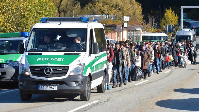 Az első migrációs menet Németországban, 2015