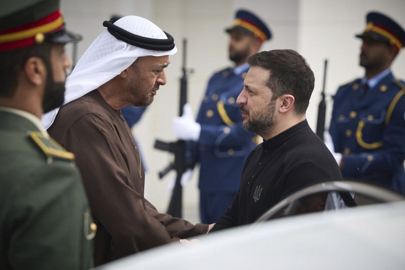 Wołodymyr Zełenski przebywa w Zjednoczonych Emiratach Arabskich