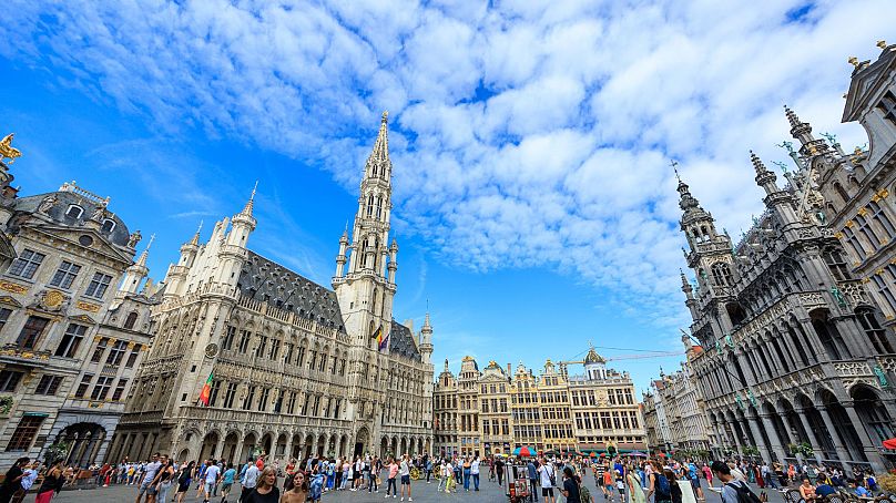 Vue de la Grand Place à Bruxelles, Belgique