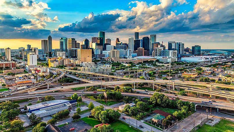 A texasi Houston távlati képe