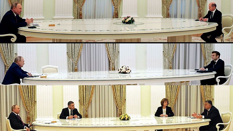 Európai vezetők Putyinnál, 2022 