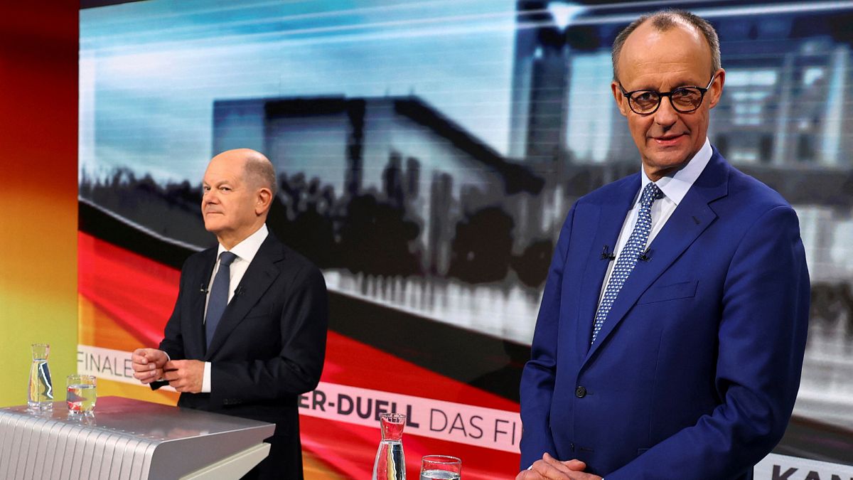 Scholz and Merz face off in final debate ahead of German election