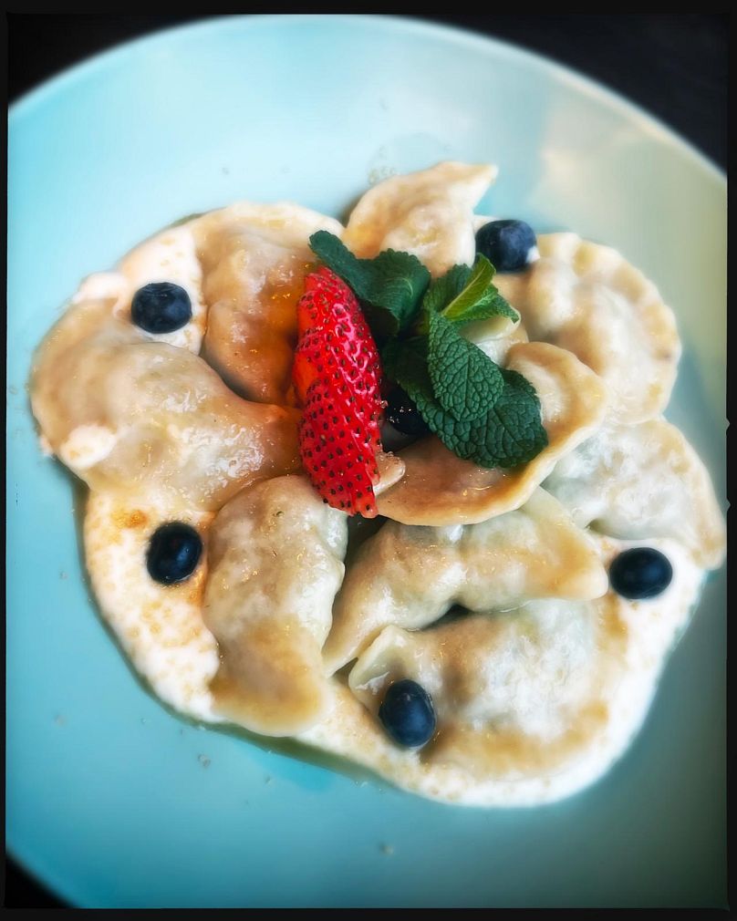 Imagen de un postre cocinado en el restaurante XIX Nineteen.