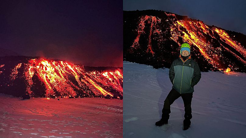 For guide Saro Trovato, the sight of glowing lava against the dark volcanic landscape is breathtaking, especially at night.