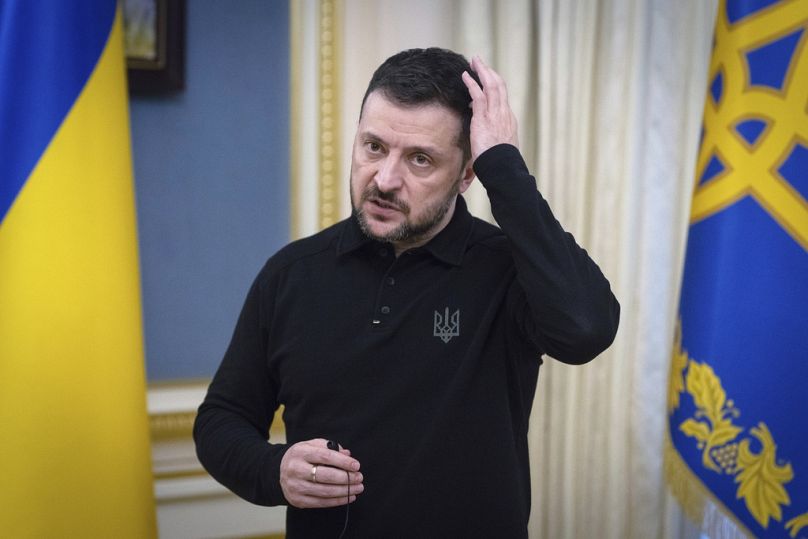 Prezydent Ukrainy Wołodymyr Zełenski