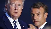 US President Donald Trump and French President Emmanuel Macron.