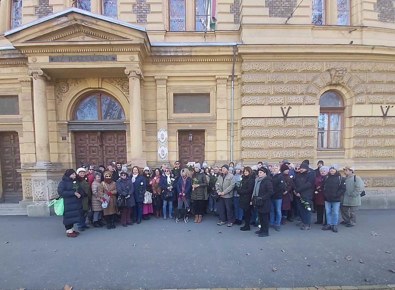 Flashmob a Szegedi Törvényszék előtt, 2025. február 22.