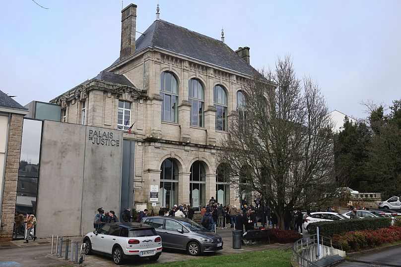 The Vannes courthouse, western France, 24 February 2025.