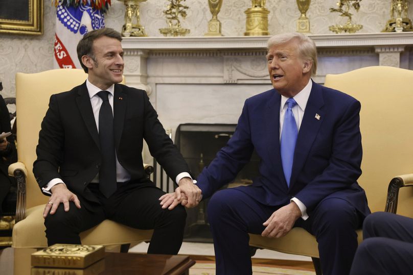 Macron u Trumpa w Białym Domu, 24.02.2025