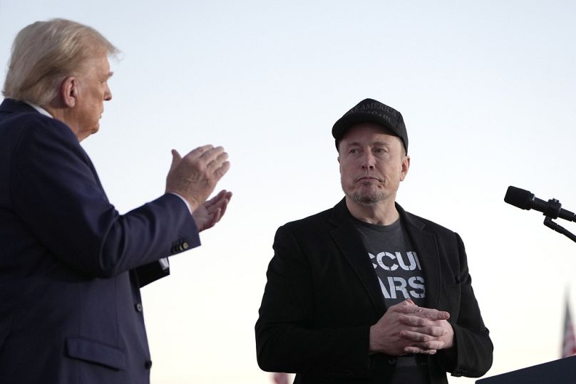 Trum és Musk egy korábbi kampányrendezvényen