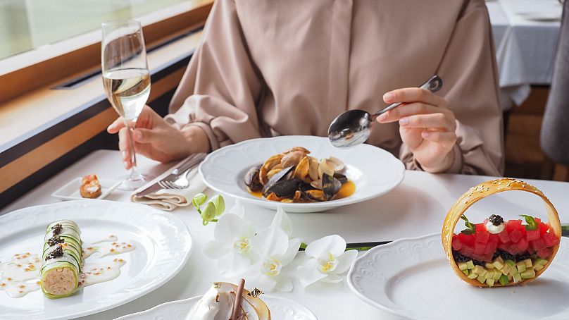 Cough up! Not on the table cloth though, please