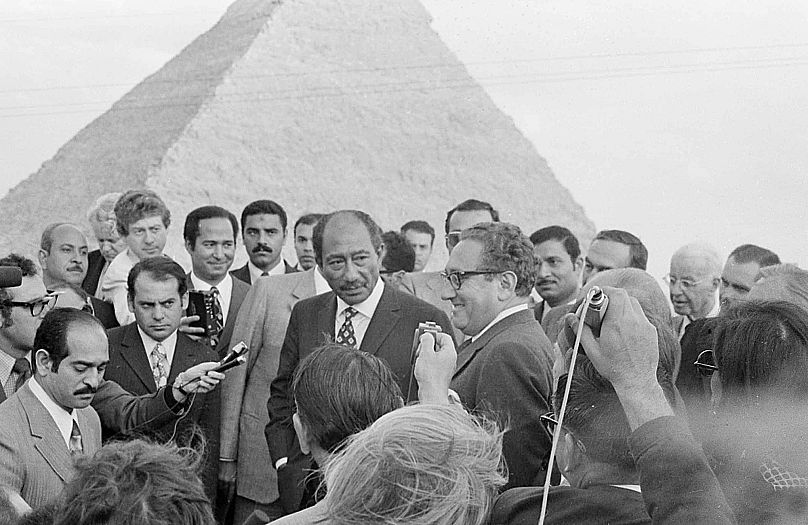  دیدار سادات و کیسینجر در مصر