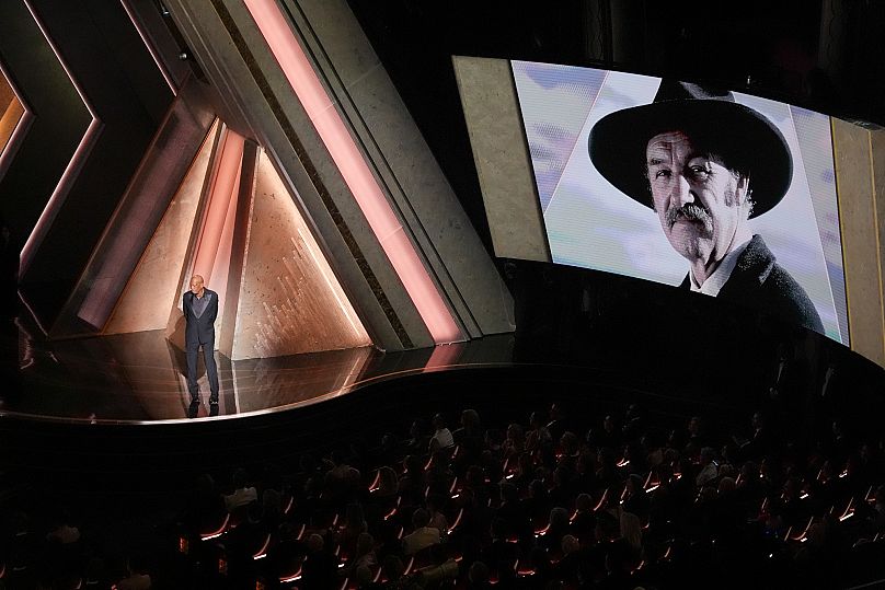 Morgan Freeman paying tribute to Gene Hackman