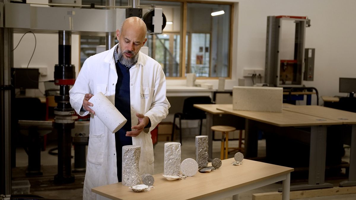 Shell shock: Meet the French professor turning oyster waste into building material