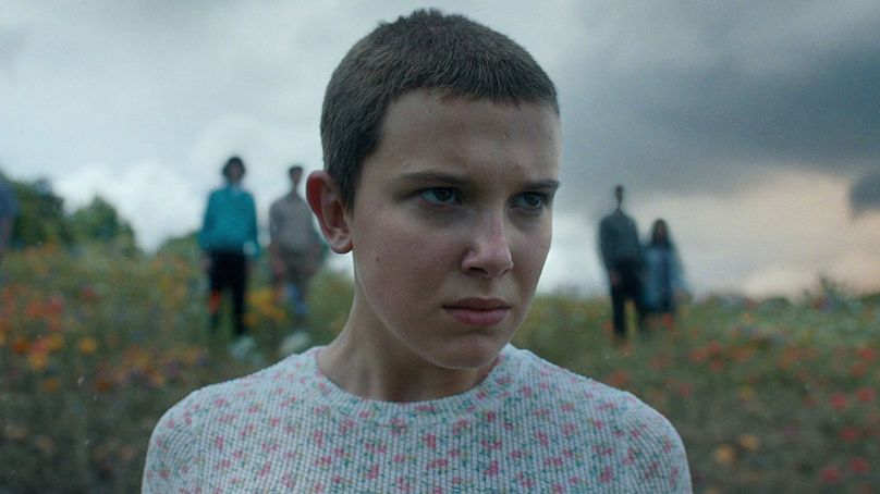 Stranger Things'in ilk sezonunda Millie Bobby Brown.
